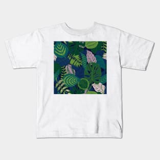 Tropical forest at night Kids T-Shirt